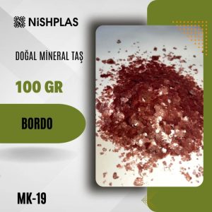 Nishplas Doğal Mineral Taş – Bordo – MK-19